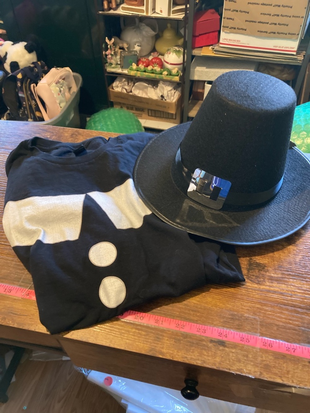 Men's Thanksgiving pilgrim t shirt and hat